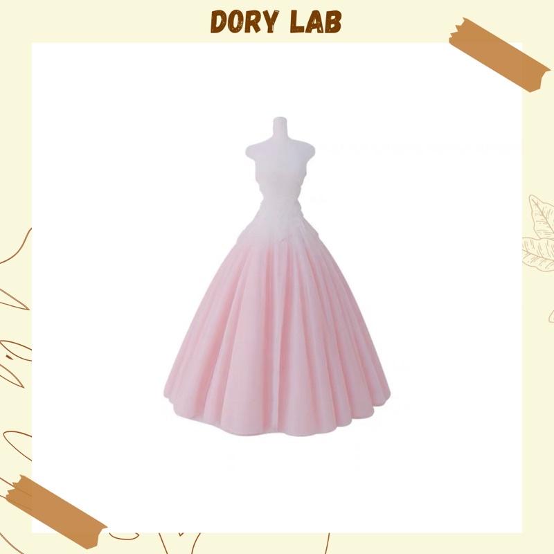 Nến Thơm Không Khói Váy Cưới Cô Dâu, Phụ Kiện Decor Chụp Ảnh - Dory Lab