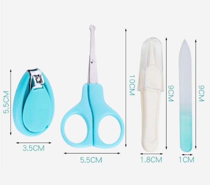 Bộ Dụng Cụ Cắt Móng Tay 4 Chi Tiết Hộp Ngộ Nghĩnh Cho Bé