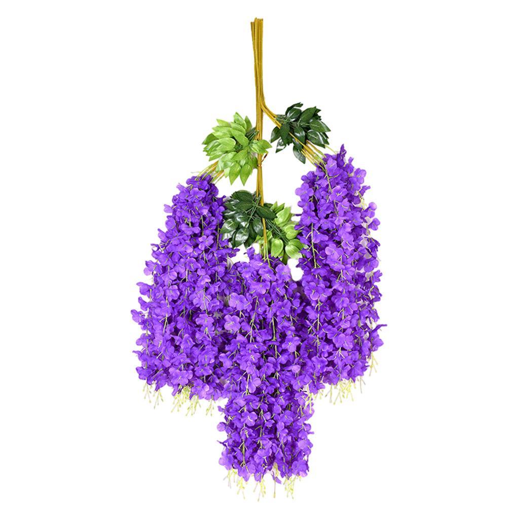 Artificial Wisteria Flowers Vine Silk Flower for Wedding