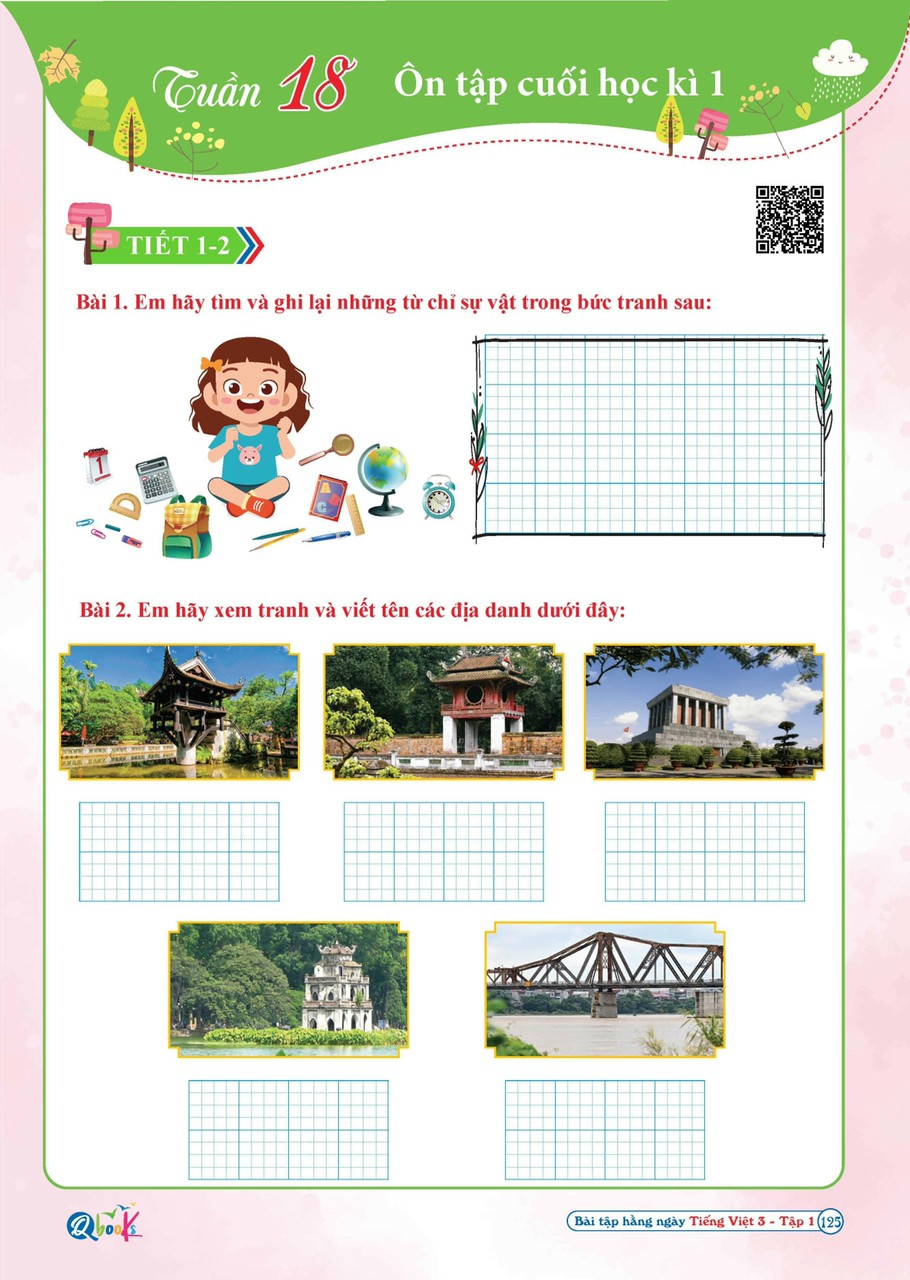Bộ sách Bài tập hàng ngày lớp 3 - Học kỳ 1 - Theo chương trình SGK mới nhất - Tặng kèm bộ bút bay mực - Abon Shop