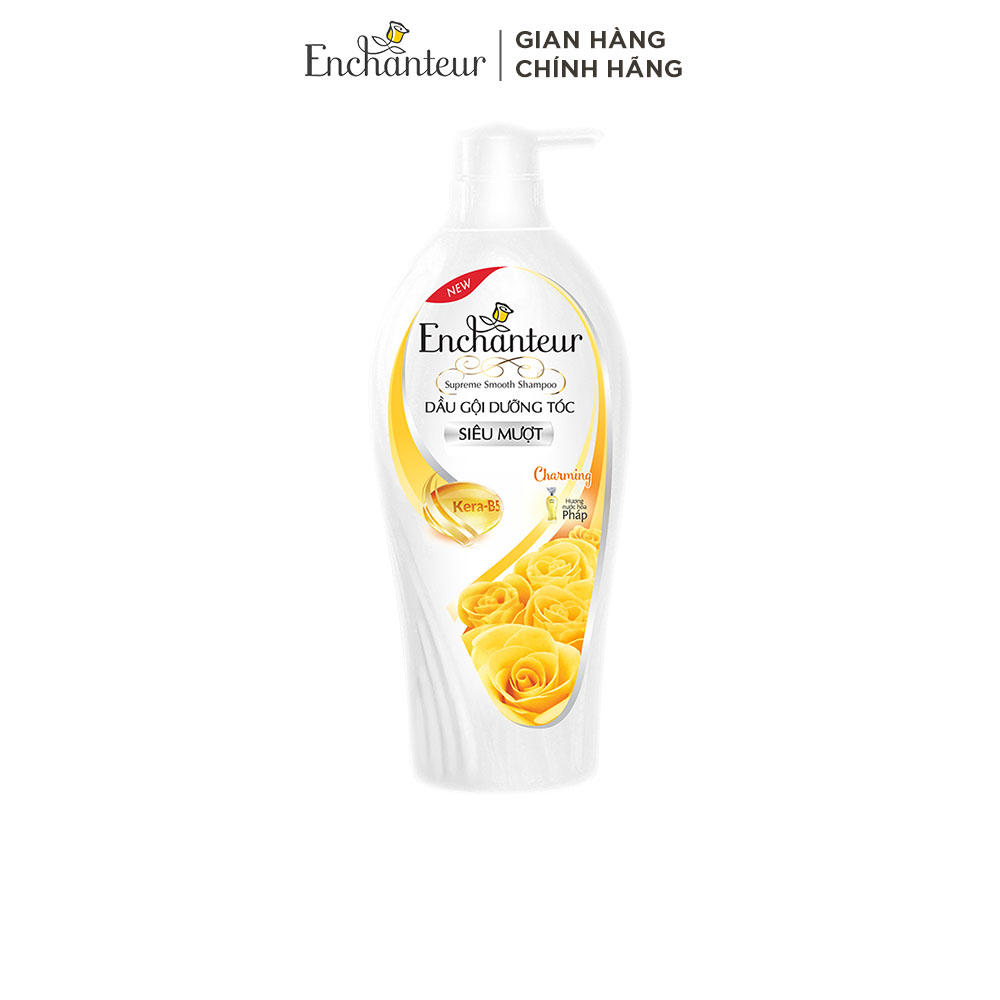 Dầu gội dưỡng tóc siêu mượt Enchanteur Charming/Sensation Keratin 650g