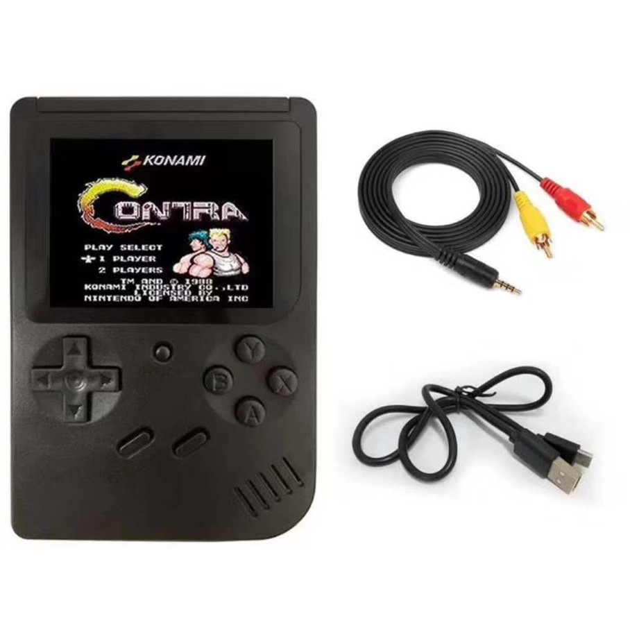 Điện tử 4 nút cầm tay 300 trò chơi mario xe tăng contra giao mầu ngẫu nhiên