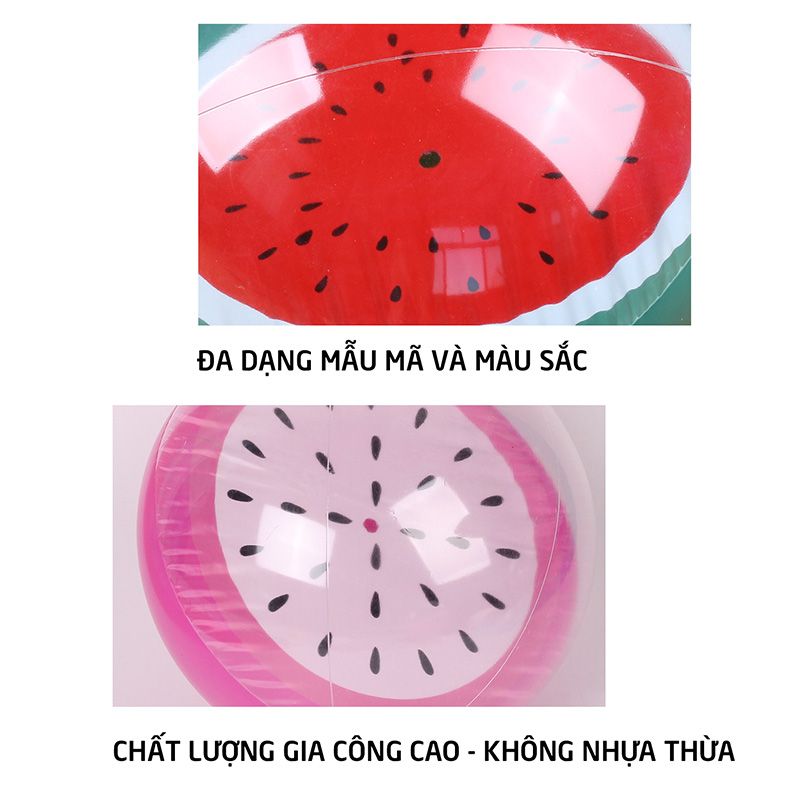 Quả bóng chơi bãi biển, hồ bơi PVC bơm hơi size 30cm