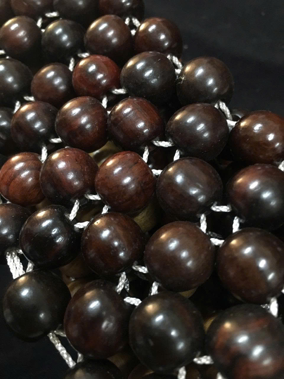 Chiếu Hạt Gỗ Cẩm Cao Cấp - Kích Thước 1,5mx1,9m hạt 1.2cm ( video , hình thật )