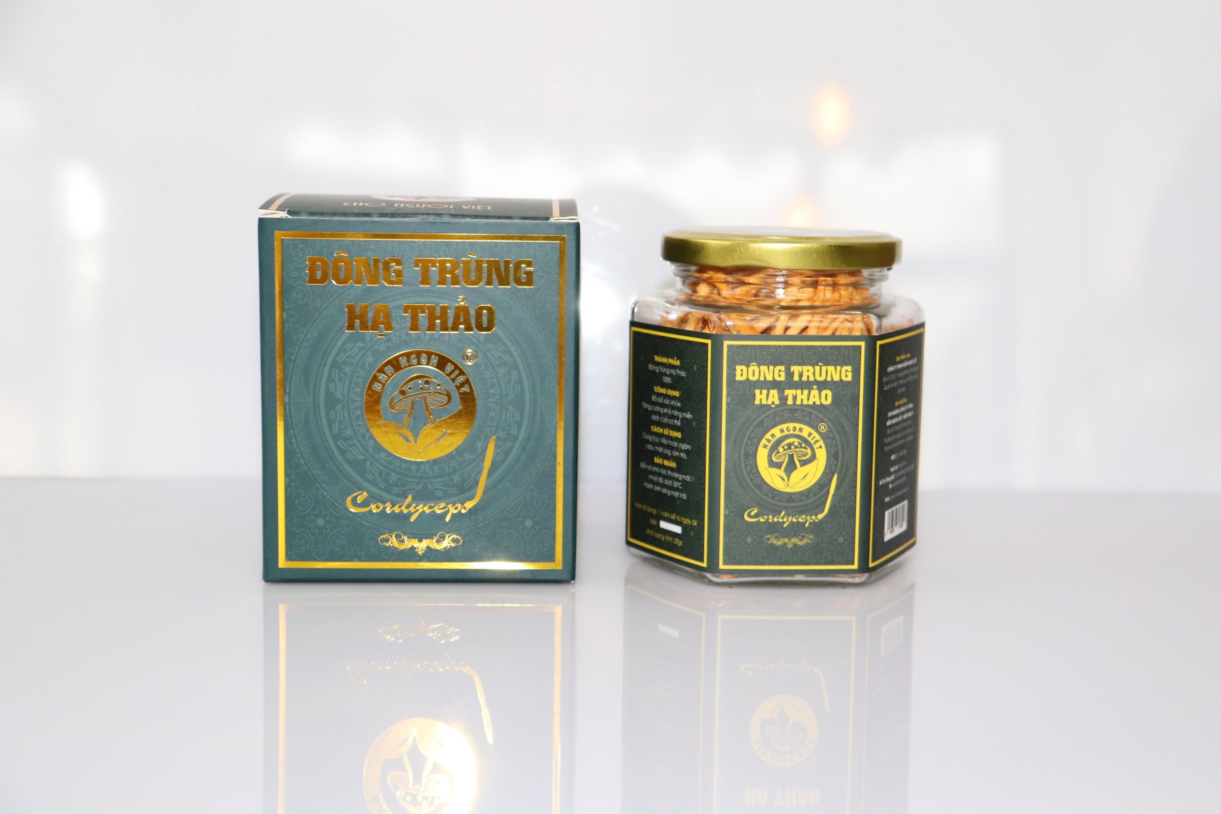 ĐÔNG TRÙNG HẠ THẢO SẤY THĂNG HOA CAO CẤP- Nấm Ngon Việt- 20G