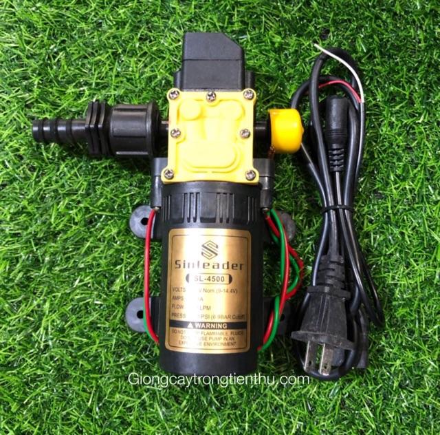 MÁY BƠM NƯỚC MINI 12V DÙNG TƯỚI CÂY PHUN PHÂN THUỐC CHO LAN-CÂY CẢNH
