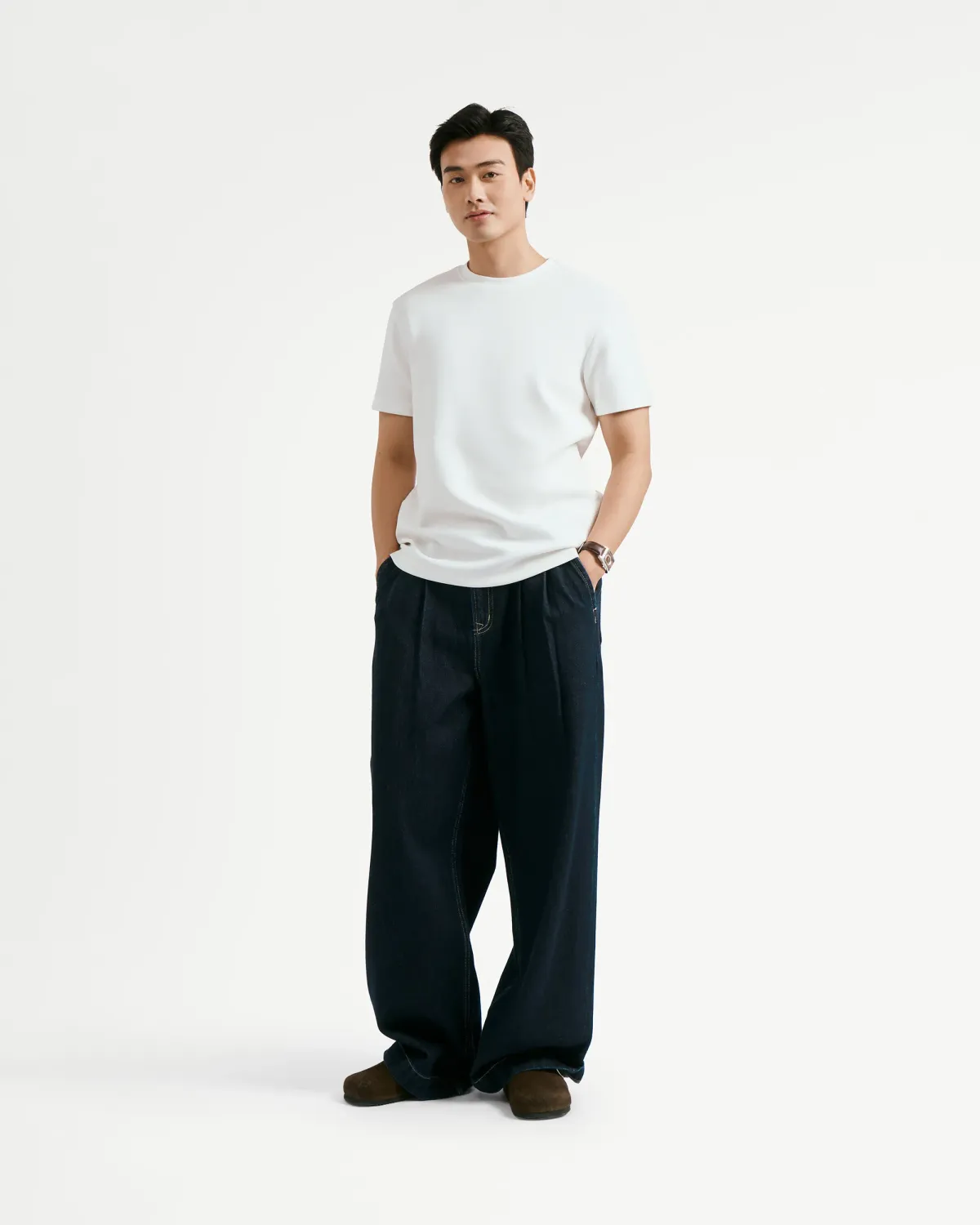 Áo thun tay ngắn nam.Fitted - ROUTINE 10F25TSS039