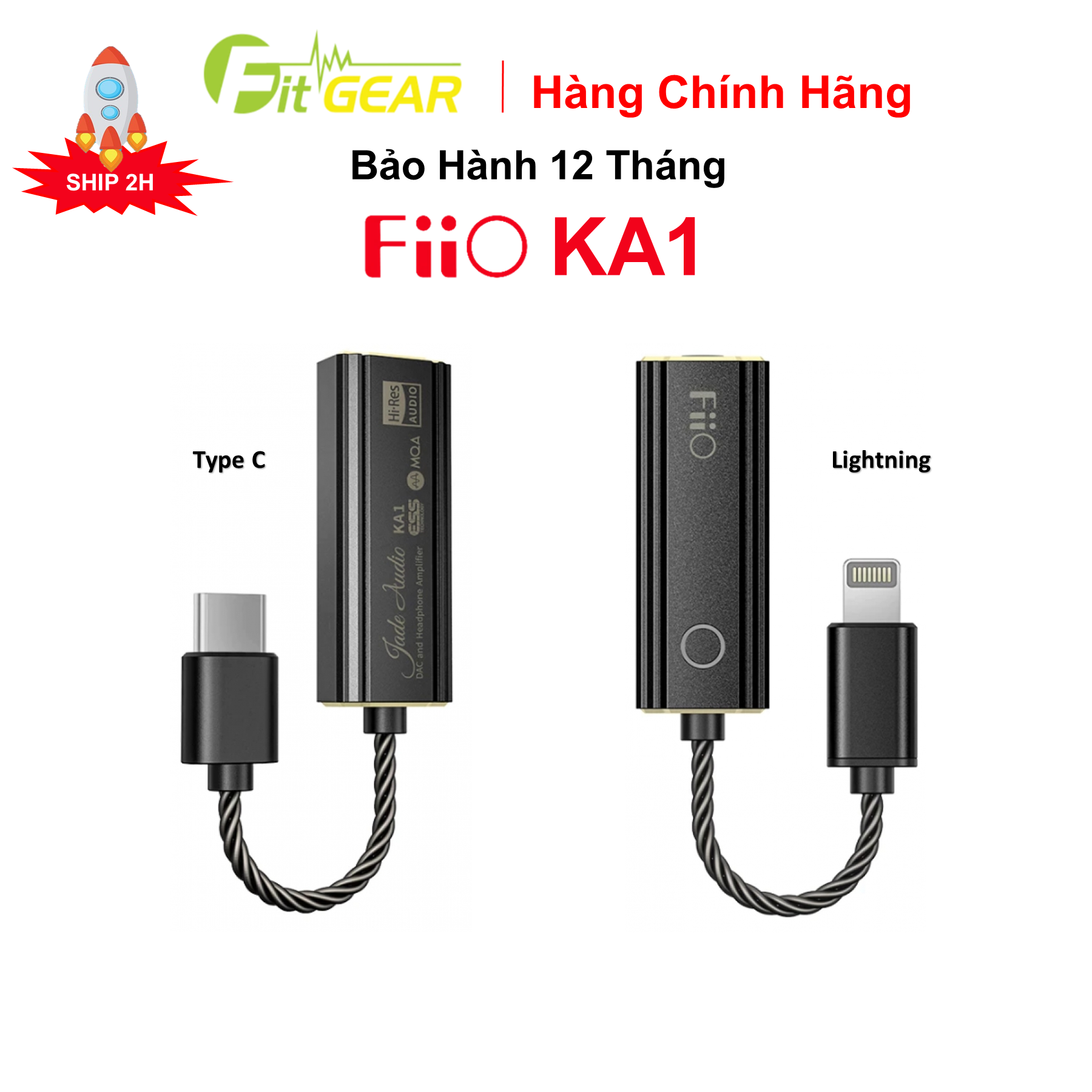 Bộ Giải Mã Dac/Amp Fiio KA1 - Hàng nhập khẩu - Hàng chính hãng