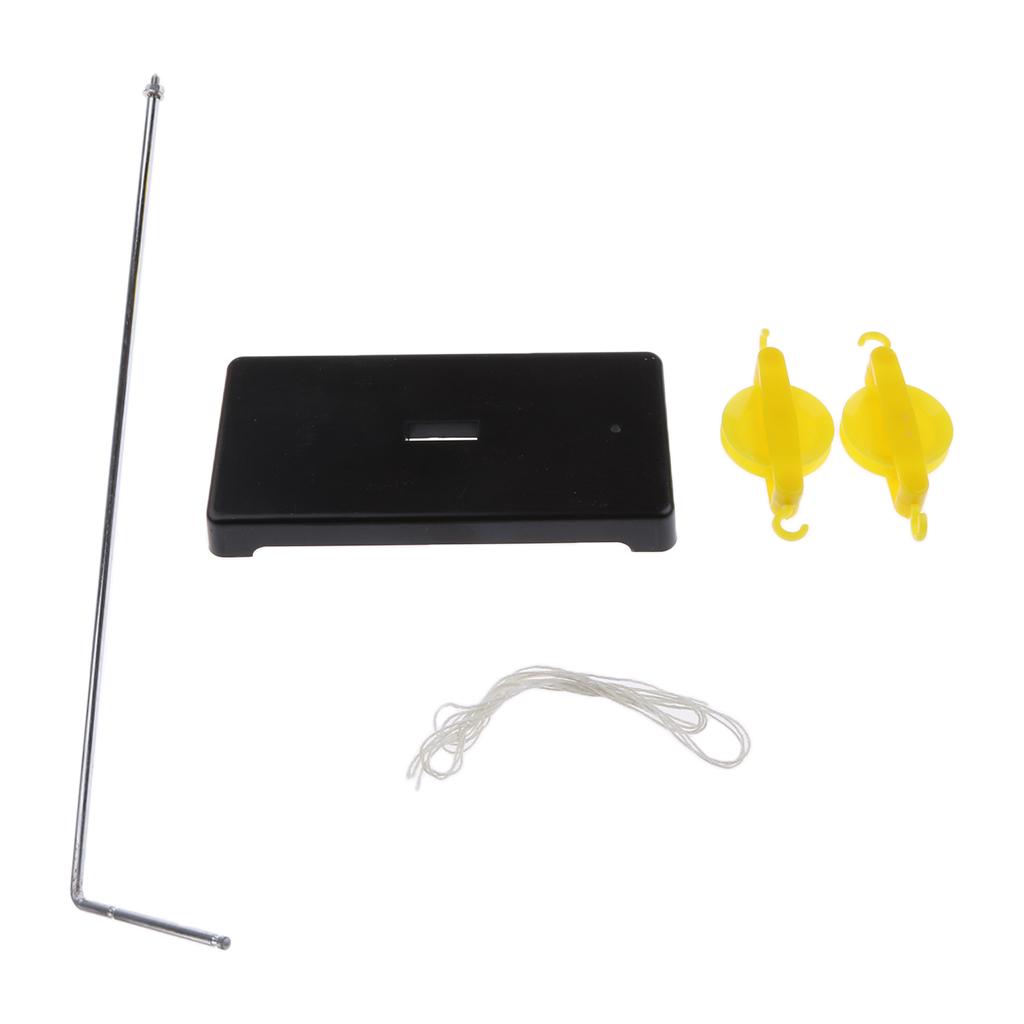 2 Pieces Plastic Pulley Support Base for Physics Force Teaching Classroom