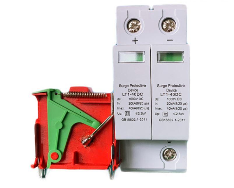 Bảo vệ chống sét lan truyền Quang Điện chống sét 1000V DC 40KA LT1-40 thiết bị chống sét