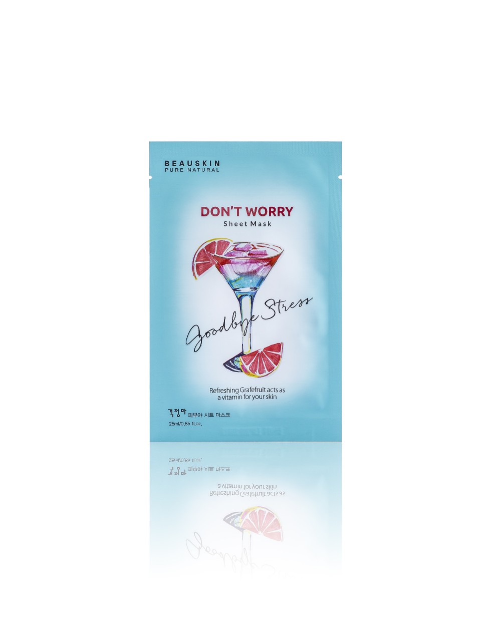 Bộ 3 Mặt nạ chống oxy hóa cấp nước bù khoáng dưỡng mềm da trắng mịn Beauskin Don't Worry Sheet Mask, Hàn Quốc 25 ml