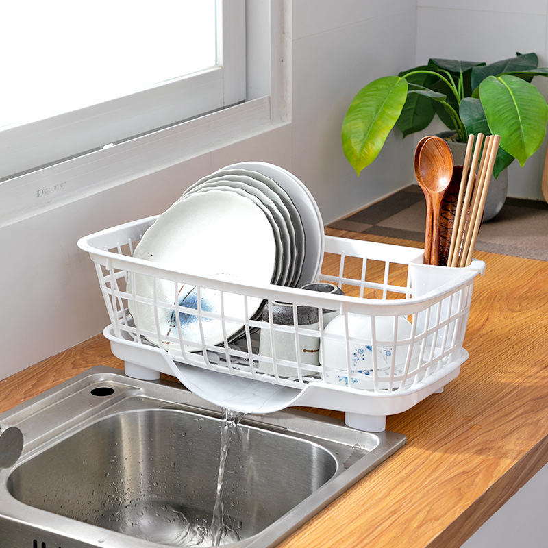 Rổ Úp Chén Dĩa Có Khay Đựng Nước