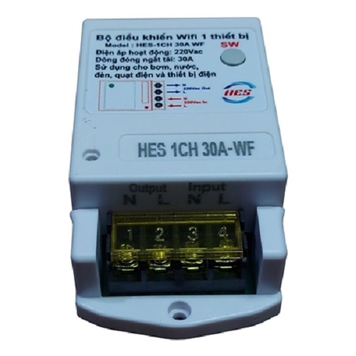 Bộ Điều Khiểu WIFI 1 Thiết Bị HES-1CH 30A-WF