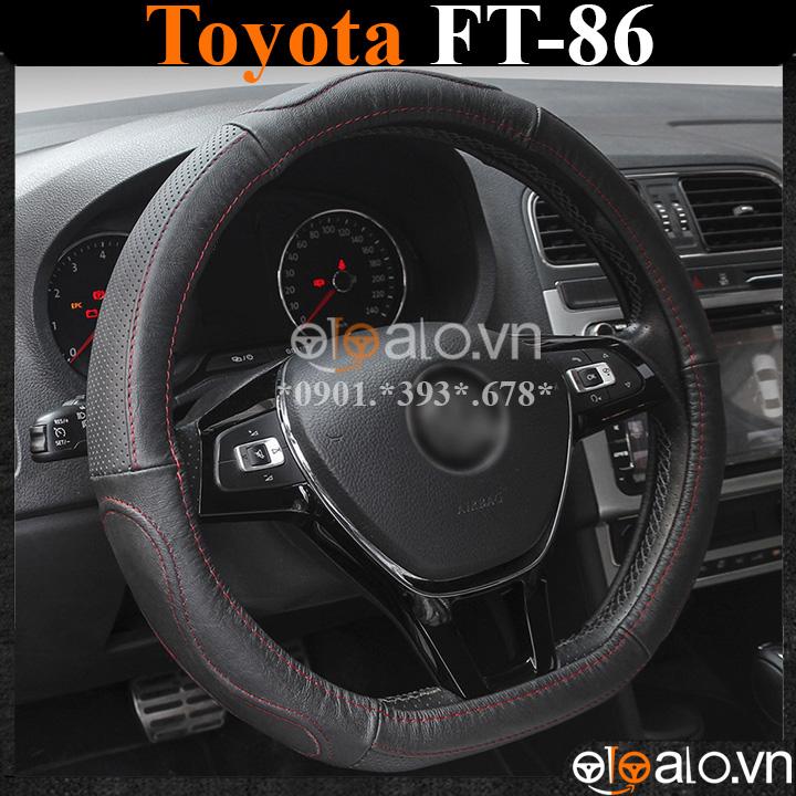 Bọc vô lăng D cut xe ô tô Toyota FT-86 volang Dcut da cao cấp - OTOALO - Da và cacbon