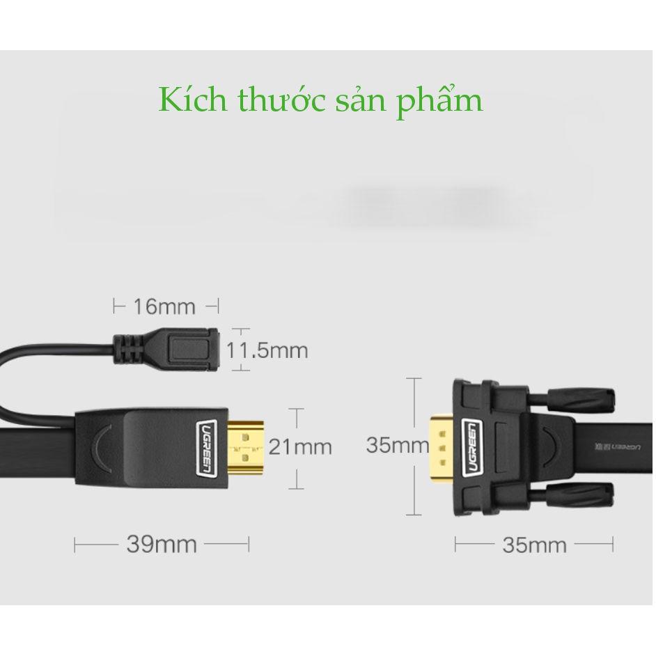 Cáp HDMI sang VGA UGREEN MM117 - Hàng chính hãng