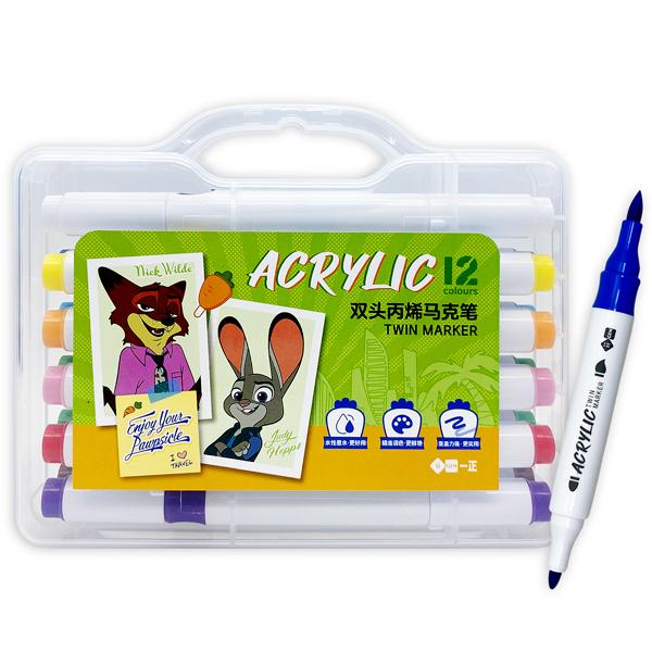 Hộp 12 Màu Marker Acrylic - iiGEN YZ360016