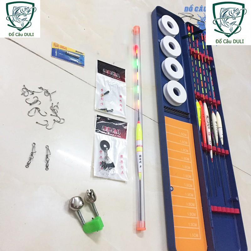 Hộp Đựng Phao Câu Đài - 6 phao câu đài ngày và 1 phao đêm kèm phụ kiện y hình