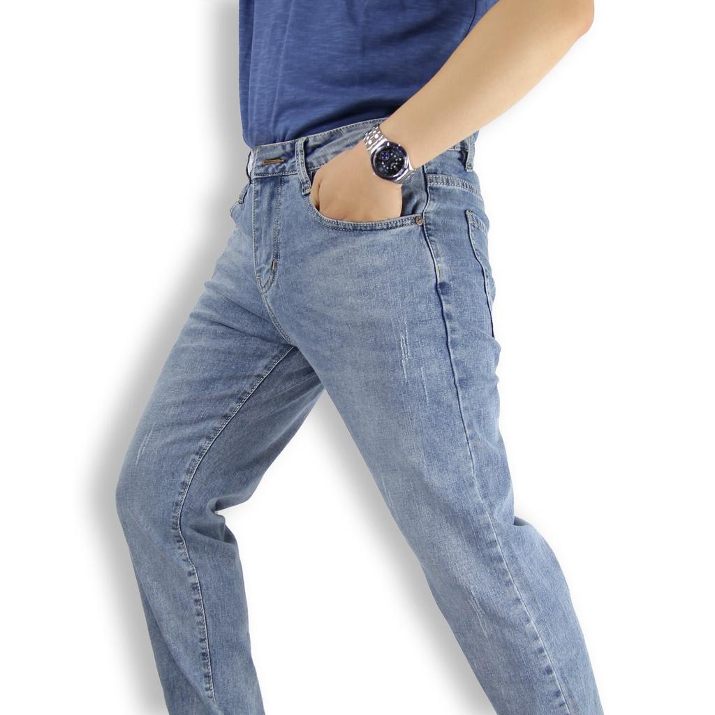 Quần Jeans Dài nam slimfit BLOOK xanh denim SS22 mã 30281