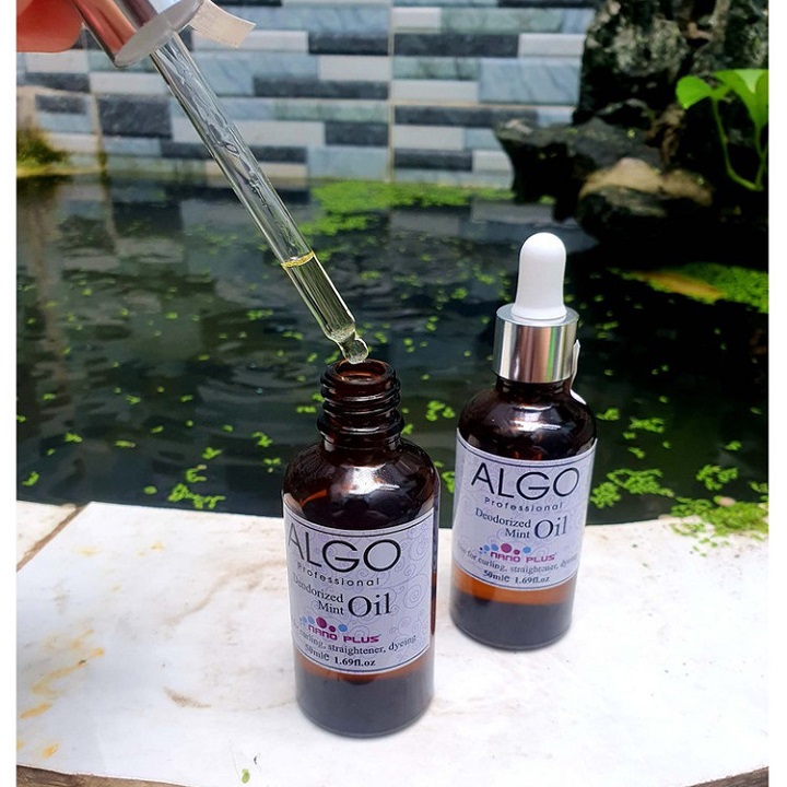 Tinh chất chống rát da đầu và khử mùi thuốc nhuộm tóc Algo Mint Oil hương bạc hà 50ml