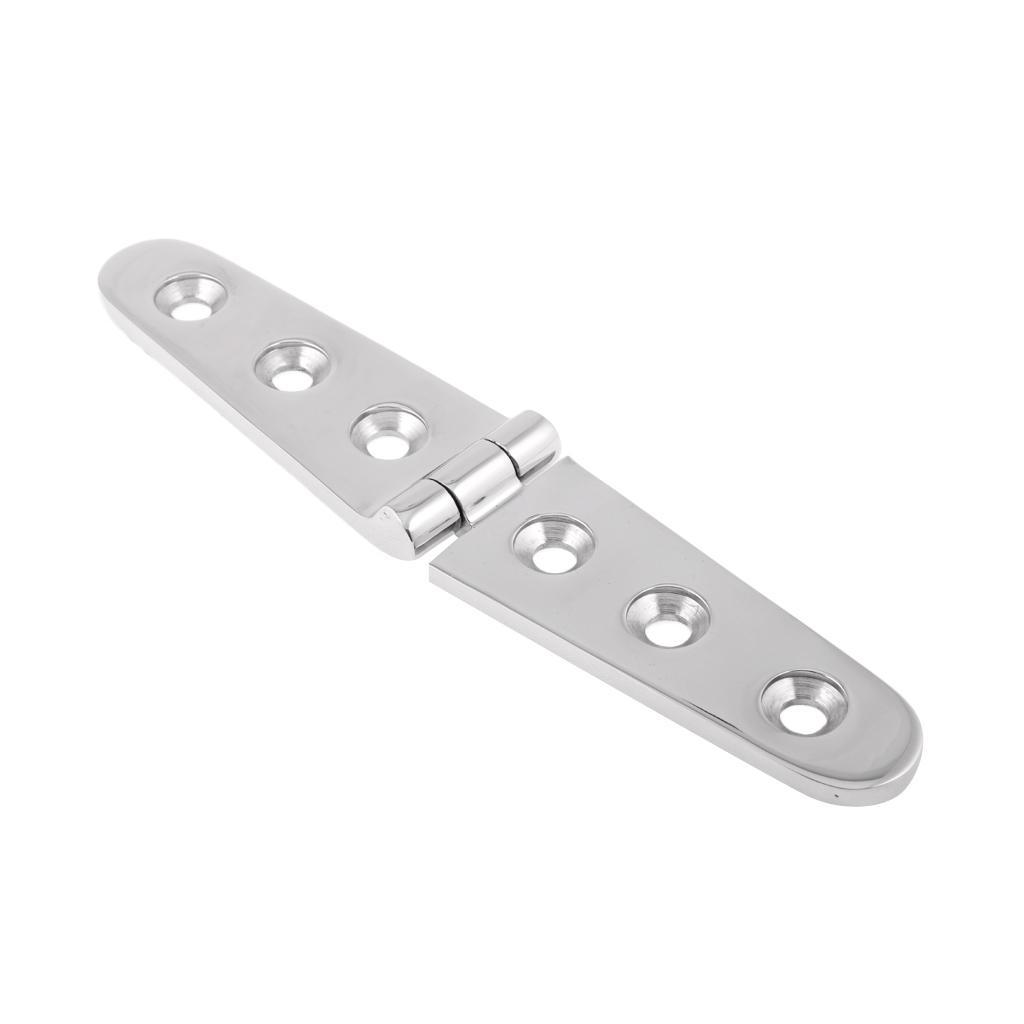 316 Stainless Steel Marine Boat Deck Cast Long Strap Hinge 150 x 29 x 4 mm