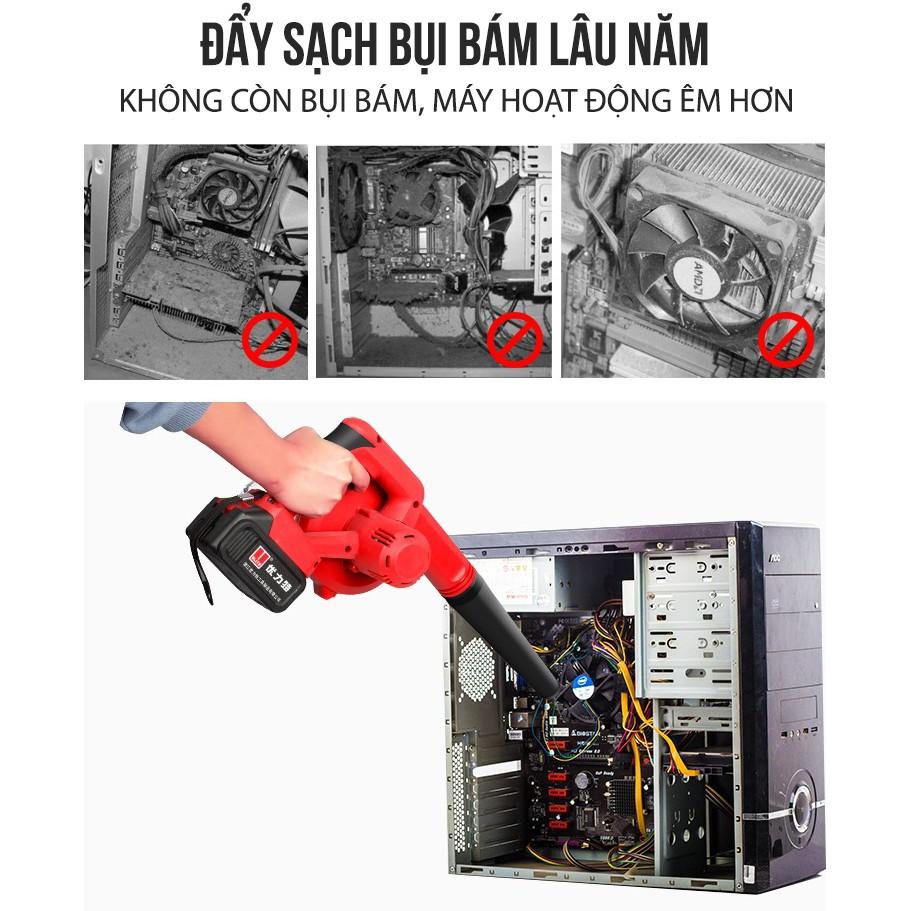 Máy hút thổi bụi cầm tay không dây Pin Lithium