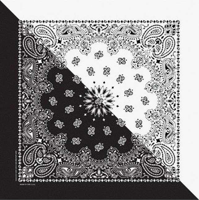 Khăn Bandana (Khăn Turban EXO) Màu Trắng Đen - Mã B011