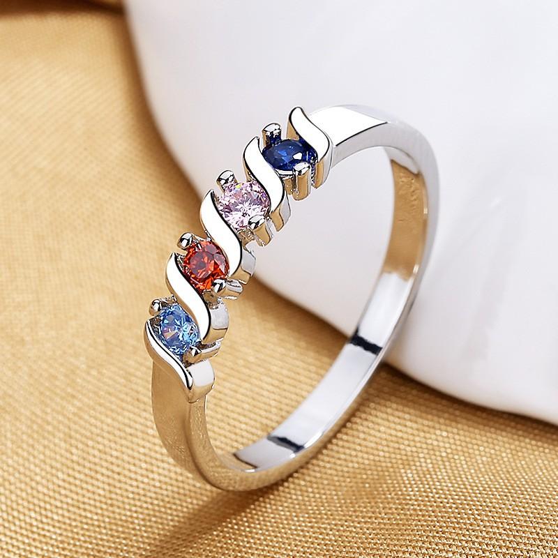 Nhẫn nữ khảm đá màu tinh sao sắc nét dành cho nữ ANTA Jewelry ATJ8036