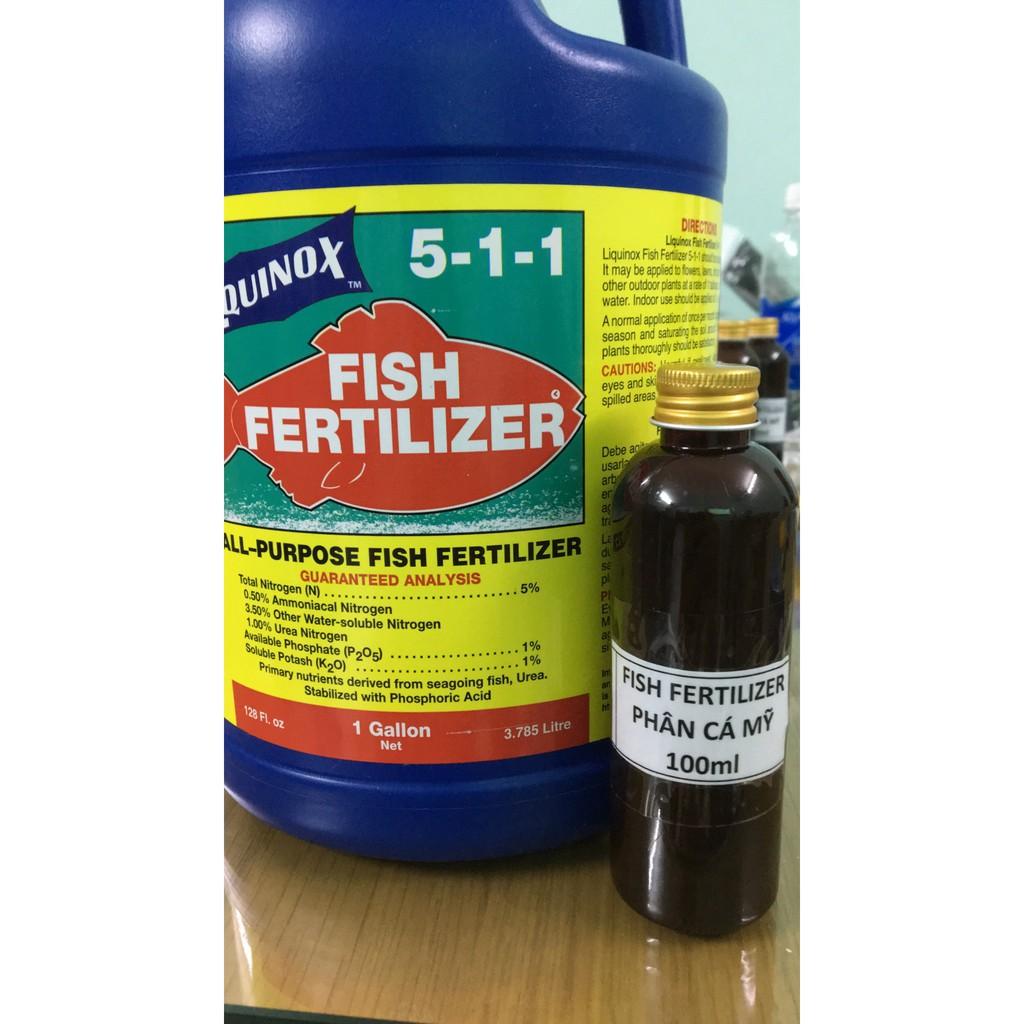 Phân cá hữu cơ nhập khẩu từ Mỹ lọ 100ml