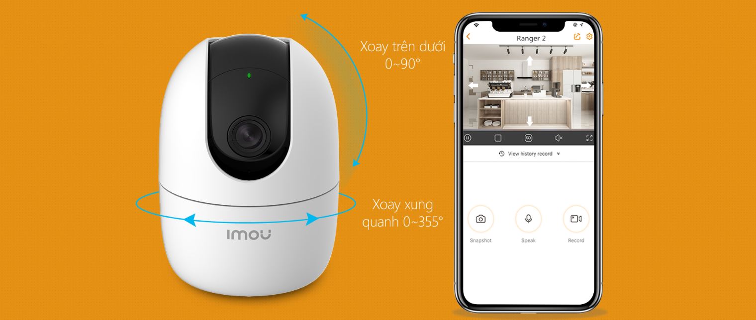 Camera WiFi Imou A22EP-G 2.0Mp 1080P [Kèm thẻ nhớ 64gb] ~ Đàm thoại 2 chiều Quan sát ngày đêm - Hàng chính hãng FPT phân phối