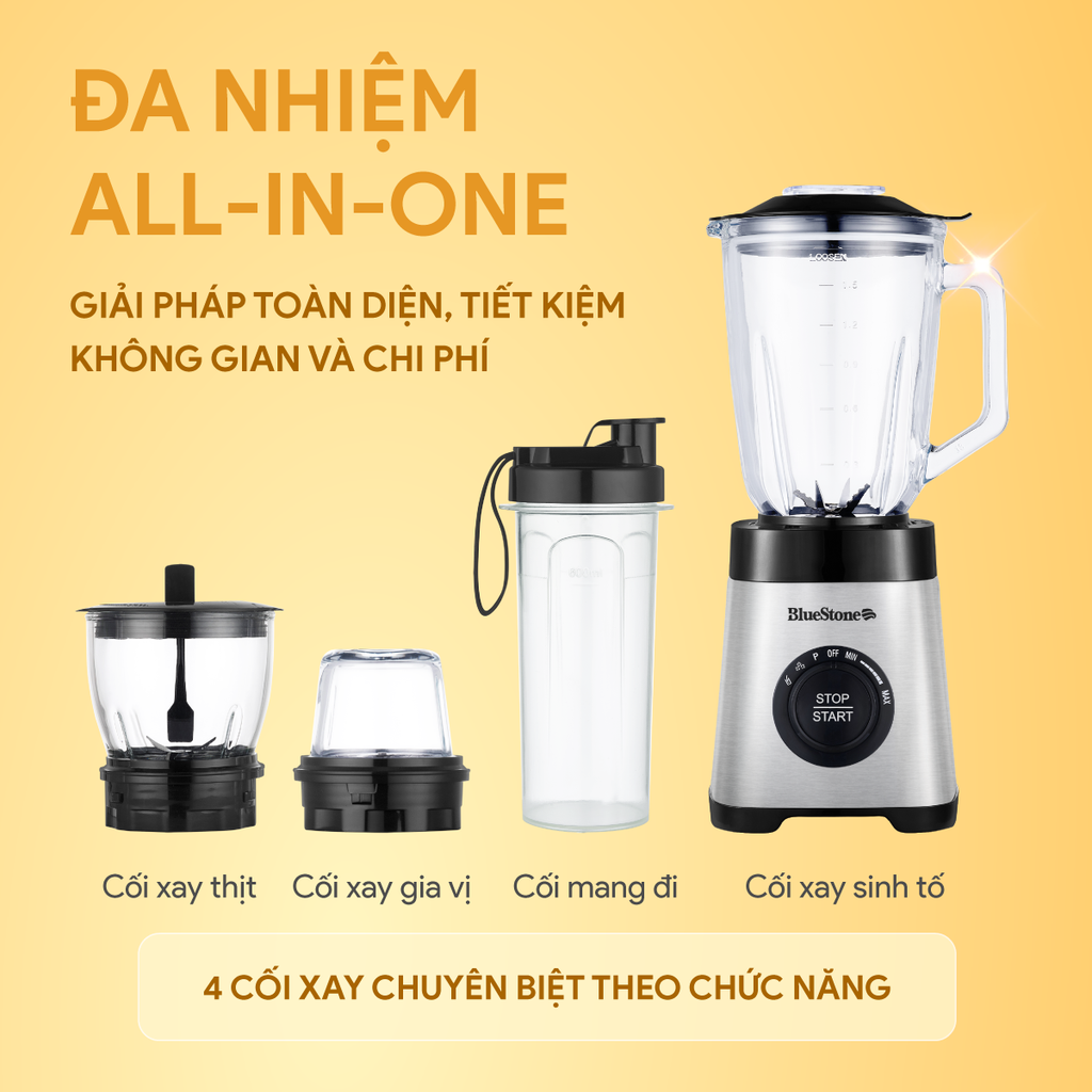 Máy Xay Sinh Tố BlueStone BLB-5345 1.5 Lít 800W - Hàng chính hãng