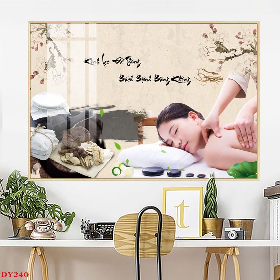 Tranh Tráng Gương Chủ Đề Thảo Dược Đông Y - Spa Dưỡng Sinh DS01