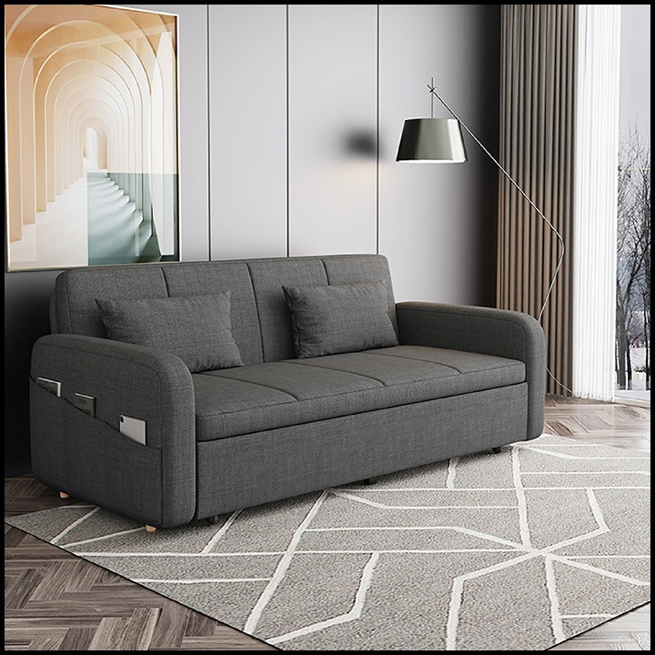 Giường Sofa Gấp Gọn Thành Ghế Sofa. Ghế Sofa Giường Đa Năng Có Ngăn Chứa Đồ. Sofa Giường Thông Minh  Tặng Kèm 2 Gối Cùng Tone