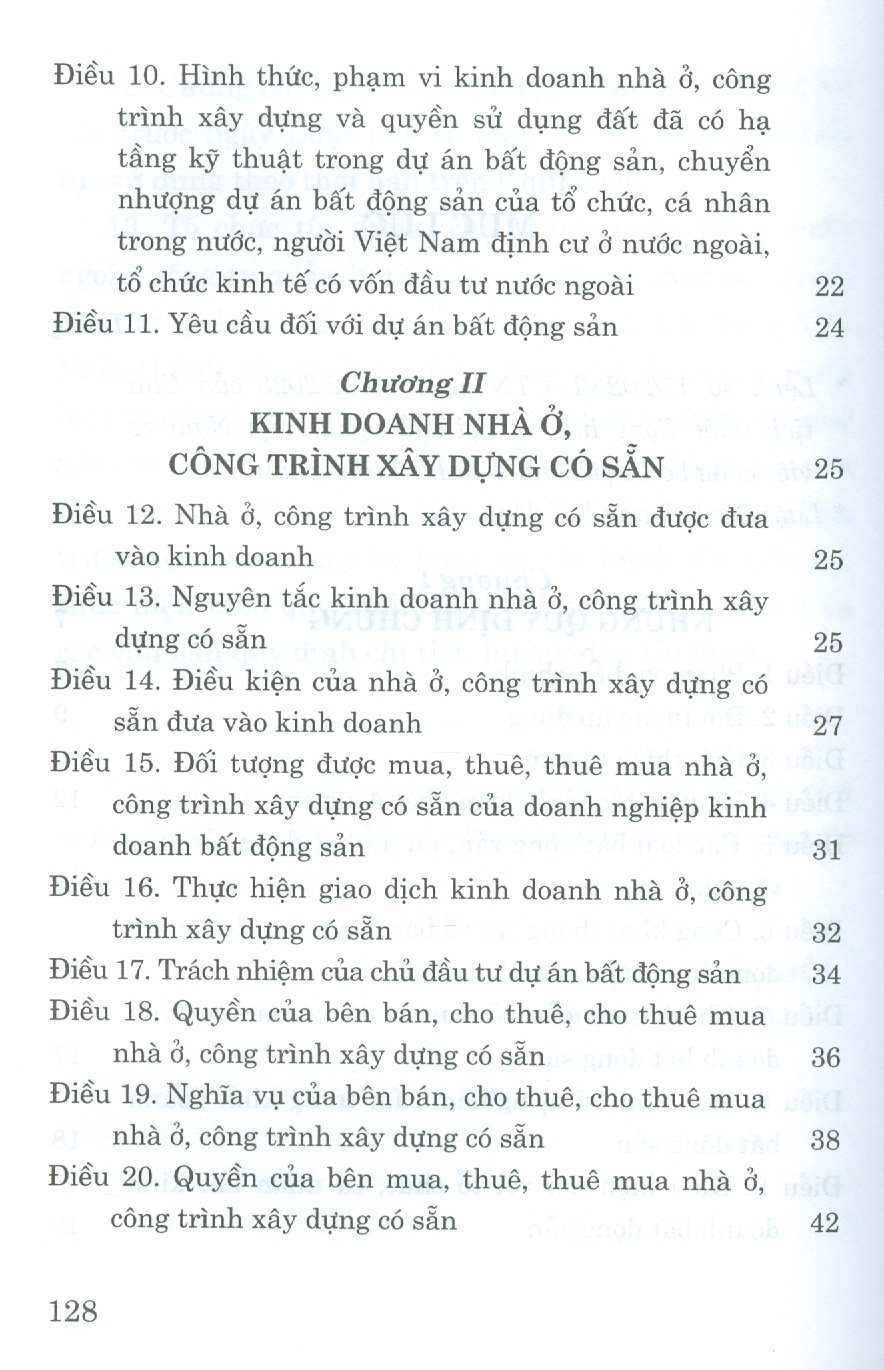 Luật Kinh Doanh Bất Động Sản (Hiệu lực thi hành từ ngày 01 tháng 01 năm 2024)