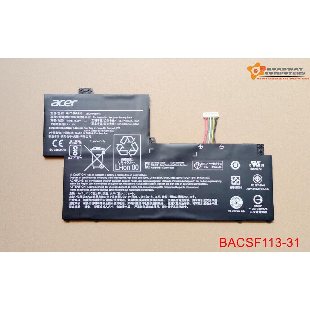 Pin Battery Dùng Cho Laptop Acer Swift SF113-31 AP16A4K