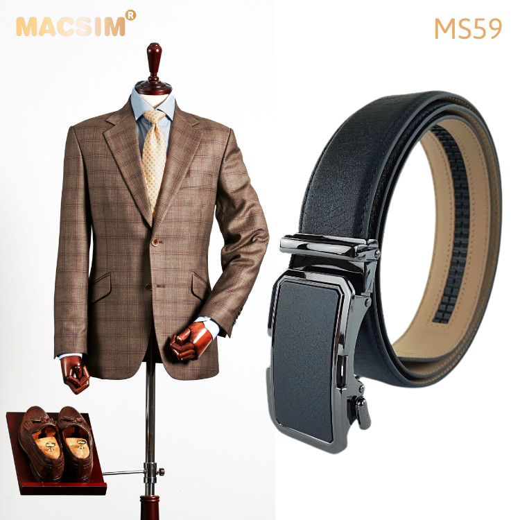 Thắt lưng nam da thật cao cấp nhãn hiệu Macsim MS59