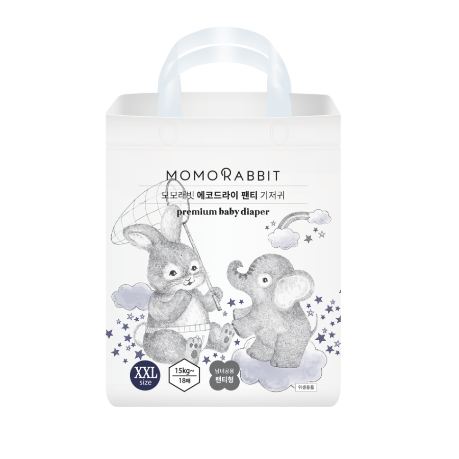 Bỉm quần ban đêm Momo Rabbit Baby Panty Diapers size XXL