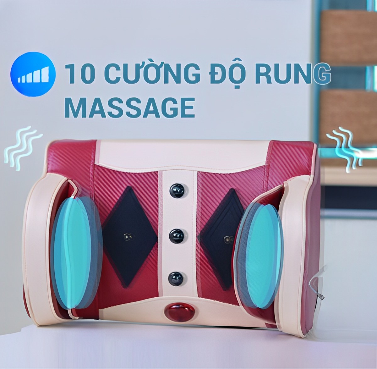 Máy massage lưng và cột sống, máy massage đa năng máy massage thắt lưng chứa tác dụng kéo cột sống thắt lưng bị chèn ép trở lại độ cong tự nhiên khỏe mạnh, hỗ trợ làm giảm những cơn đau nhức