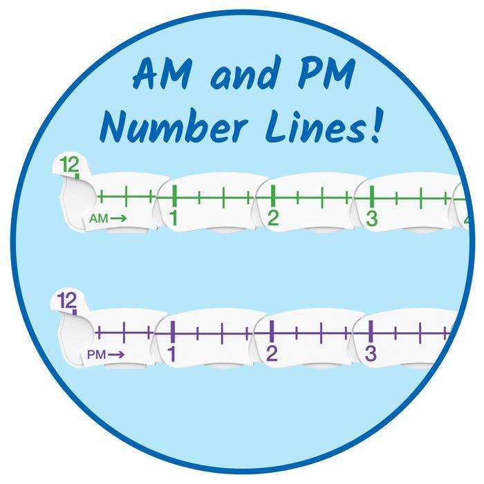 Hand2mind Đồng hồ kim số nâng cao - Advanced NumberLine Clock