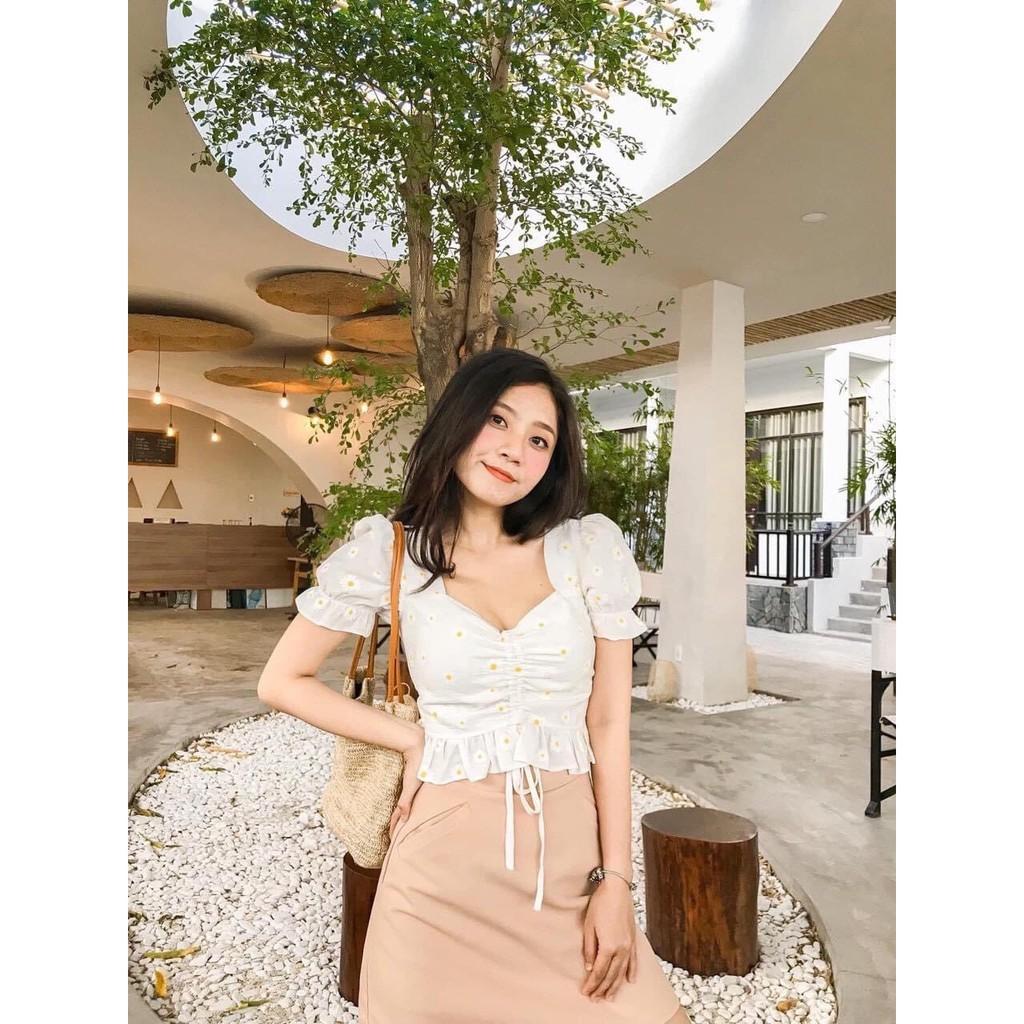 DAISY - ÁO HOA CÚC RÚT NGỰC