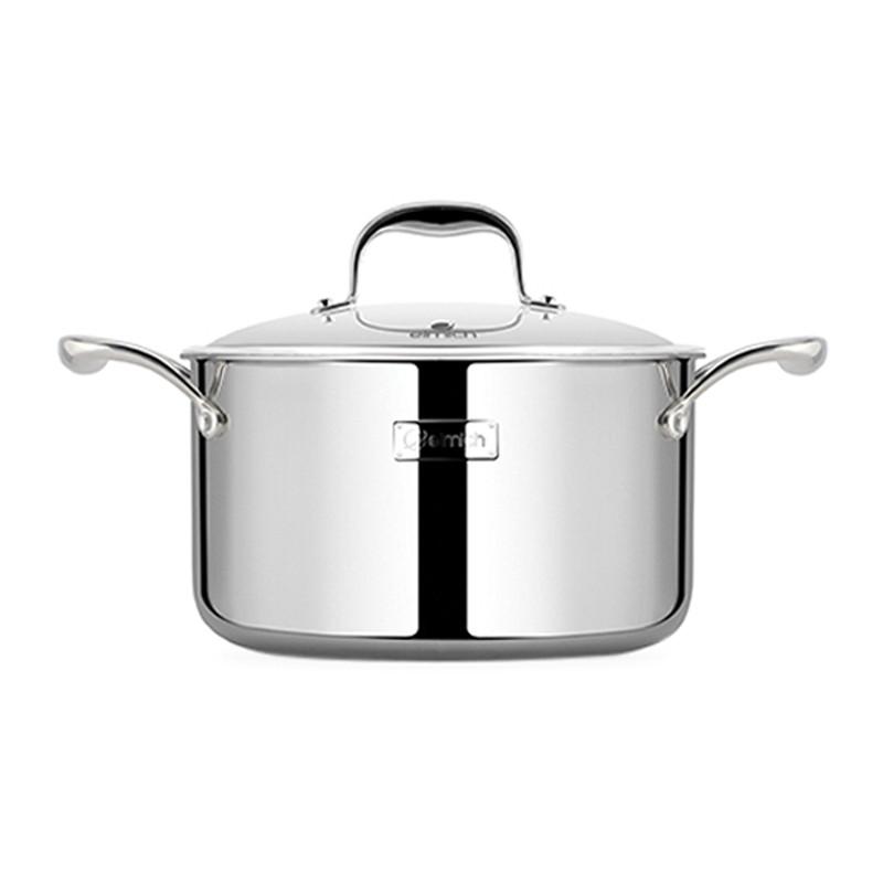 Nồi Inox 3 lớp cao cấp đáy liền Tri-max XS EL-3750 size 28cm