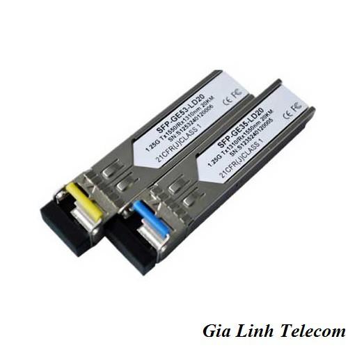 Module SFP LC 1FO 1.25Gbps Single Mode 20KM - Modul 1 sợi quang