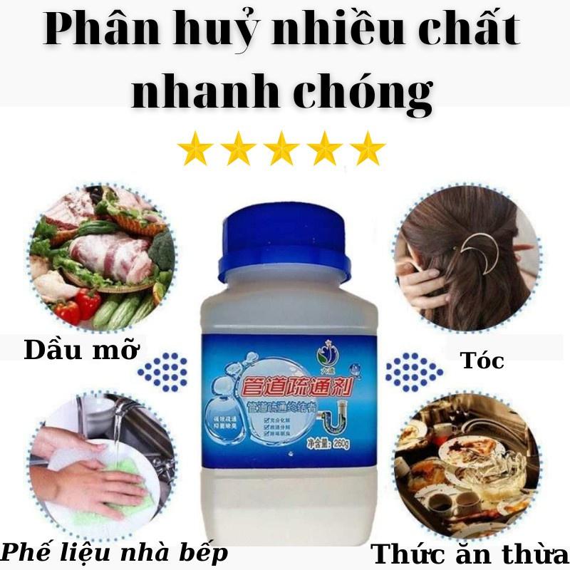 Bột thông tắc cống siêu mạnh thế hệ mới, thông tắc bồn rửa bát, lavabo nhanh chóng, chất tẩy rửa cống nhà tắm