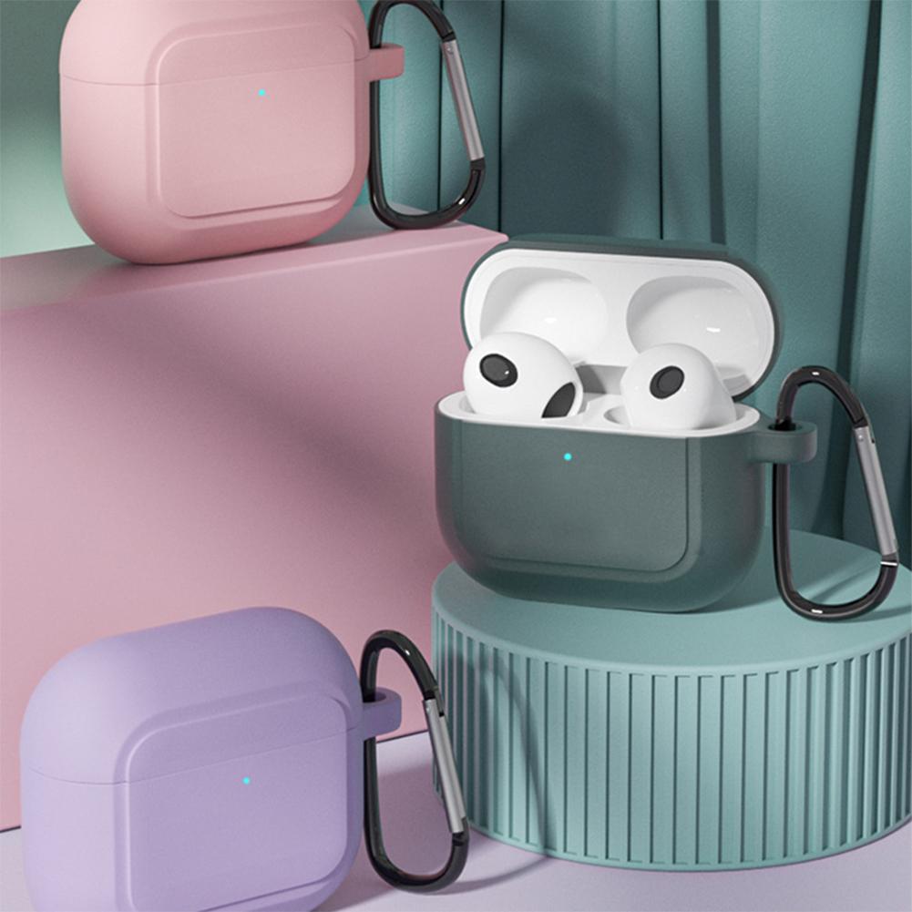 Portable Wireless Headset Soft Silicone Case Large-capacity Protective Cover Storage Pouch Compatible For airpod 3rd Gen