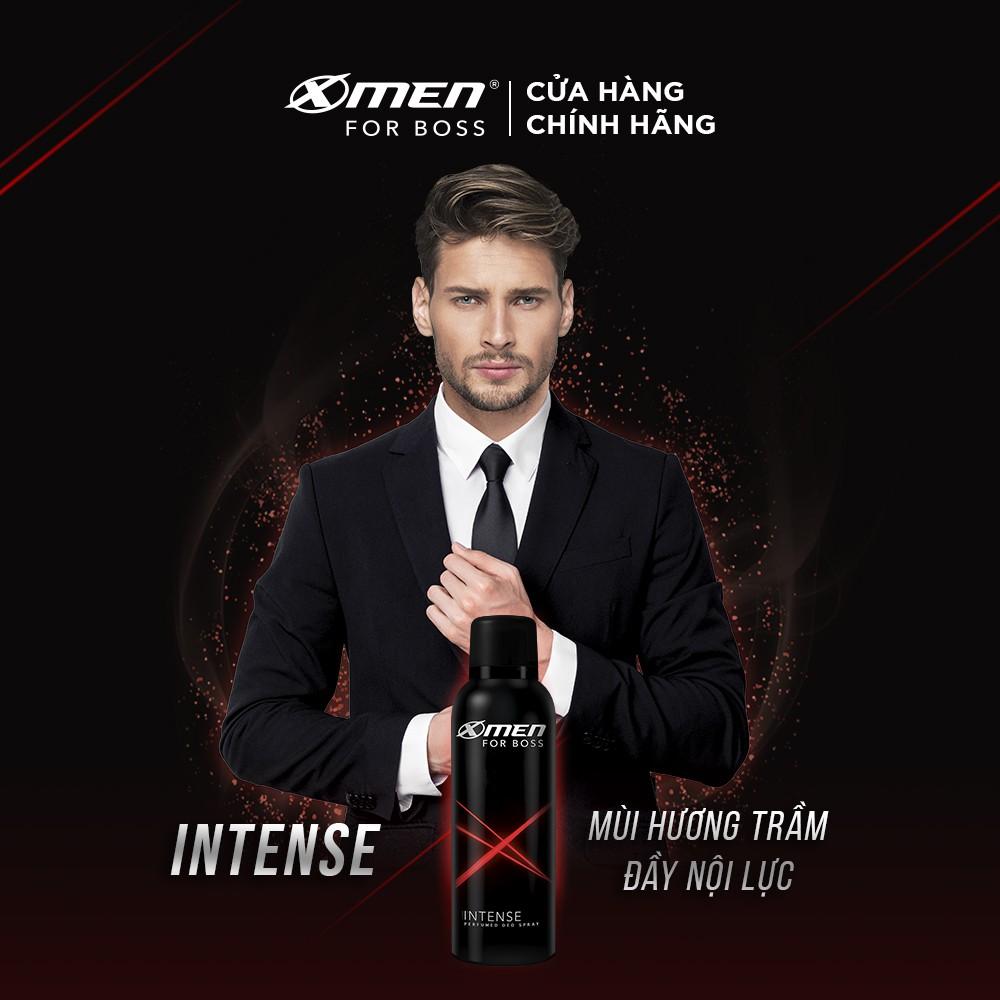 Combo 2 Xịt Khử Mùi XMen For Boss Intense 150ml/chai