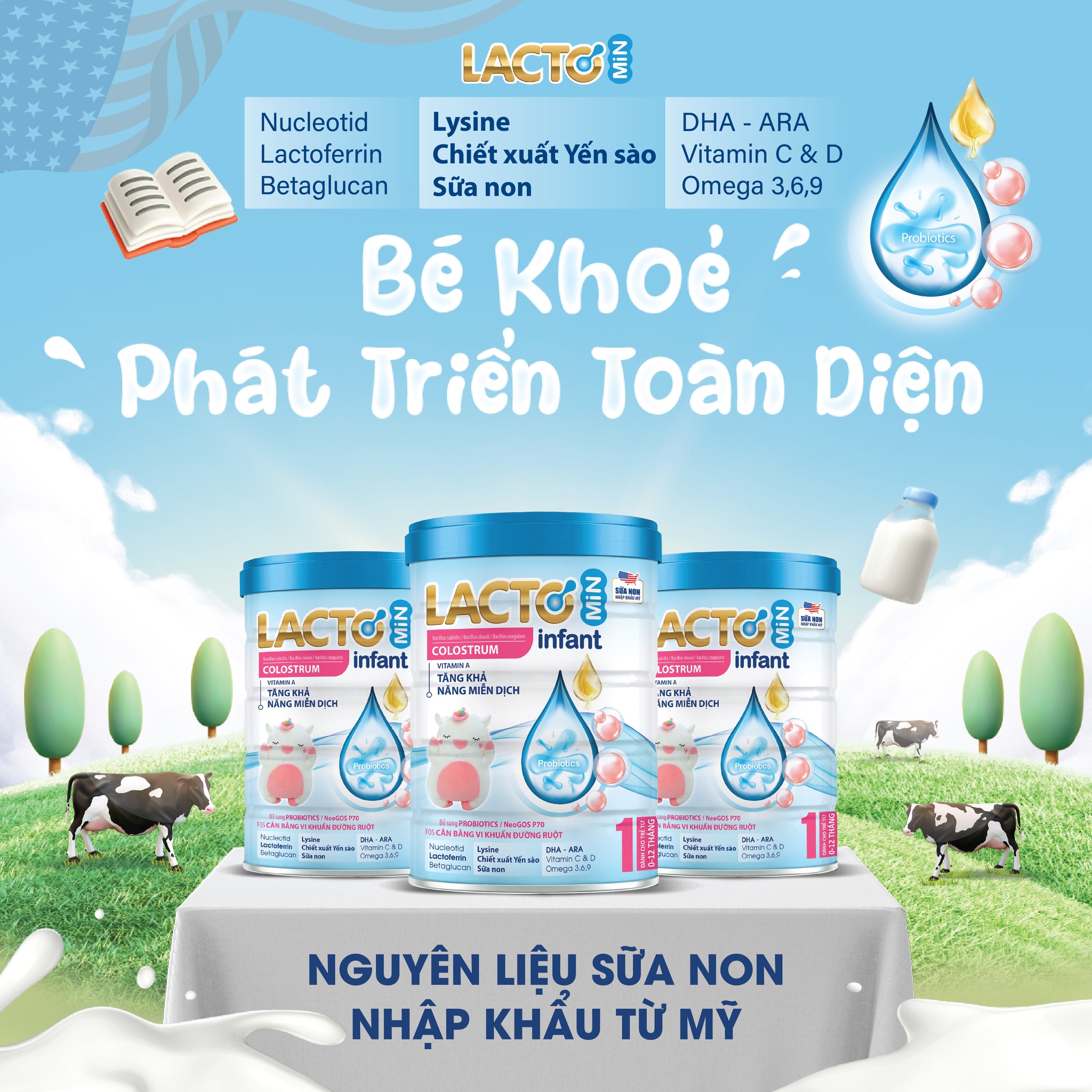 Sữa Mát Cho trẻ Sơ Sinh Lactomin Infant