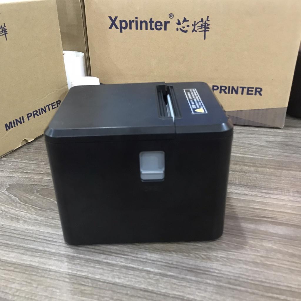 Máy in bill chính hãng xprinter, hóa đơn nhiệt khổ 80mm K80 Xprinter T80A/Q80A -Cổng USB/ tốc độ in 160mm/s- [HÀNG CHÍNH HÃNG]