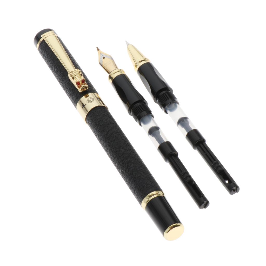 3Pcs Luxury Fountain Pen - BEST Fountain Pens Gift Set - Smooth Elegant Writing - Calligraphy - FREE Ink Refill Converter