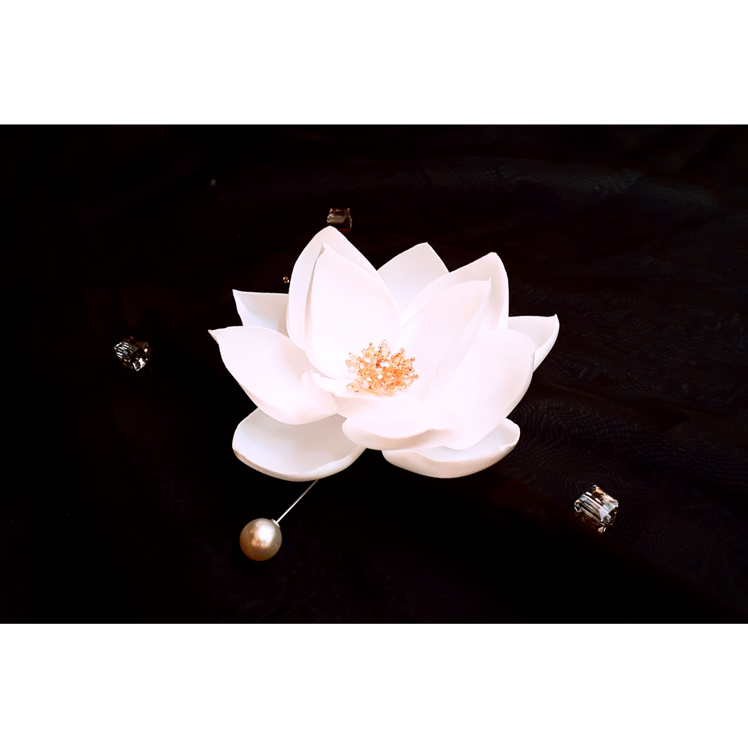 Hoa cài áo  Hoa cài váy handmade chất liệu voan tự nhiên MS10  Shopee  Việt Nam