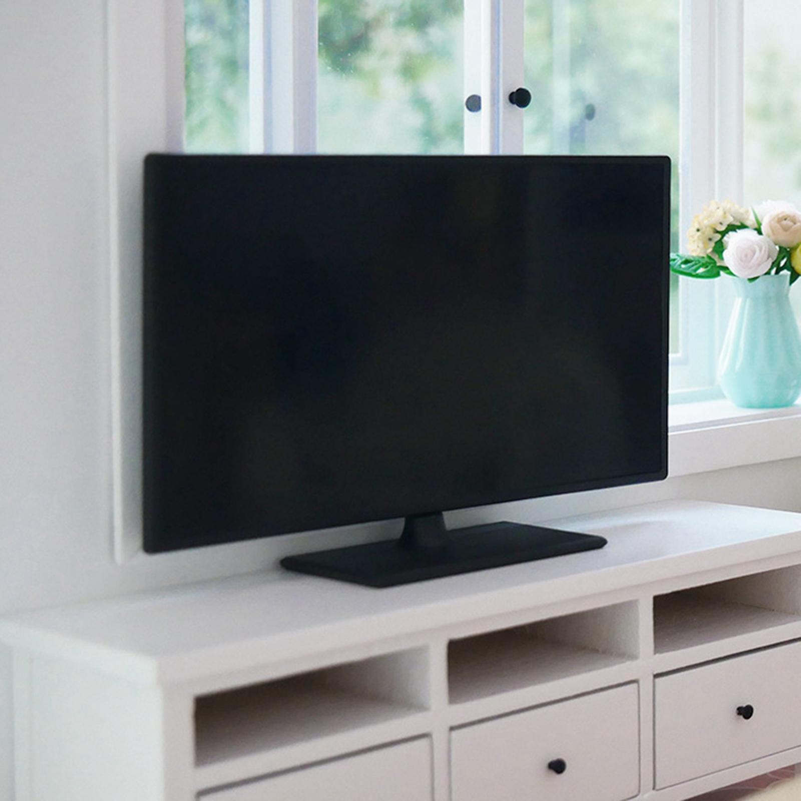 Dollhouse Miniature TV Television LCD Wide Scene 1:12 1:6 for Blythe