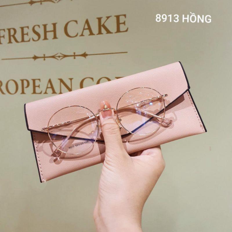Kính mắt tròn kim loại thời trang nữ 8913 nhiều màu